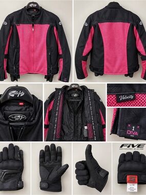 Joe Rocket Diva Velocity Jacket 1 Diva + 5FIVE Gloves L/10